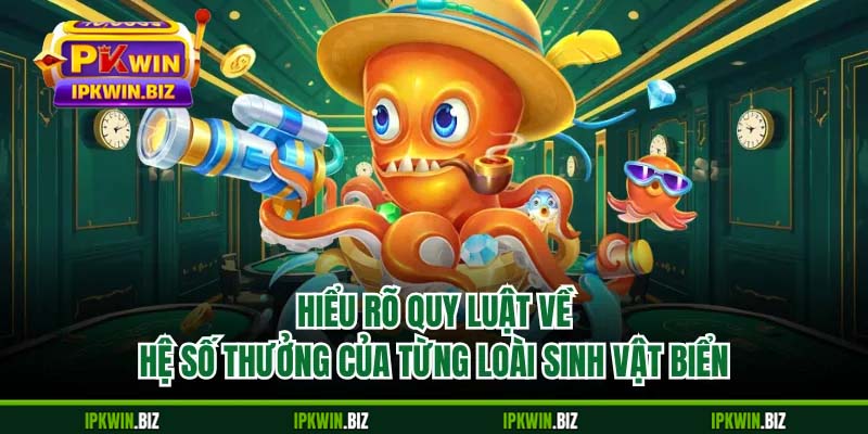 Hiểu rõ quy luật về hệ số thưởng của từng loài sinh vật biển